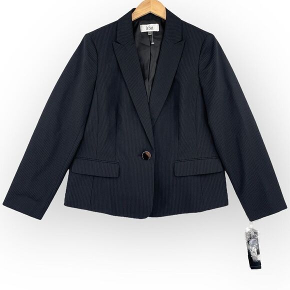 ~Le Suit One-Button Women Blazer Jacket NWT 14